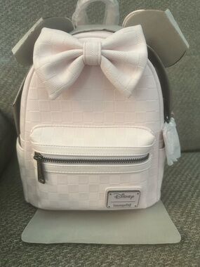 Loungefly Kids Pastel Pink Bow Mini Backpack